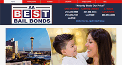 Desktop Screenshot of aabestbailbondssa.com